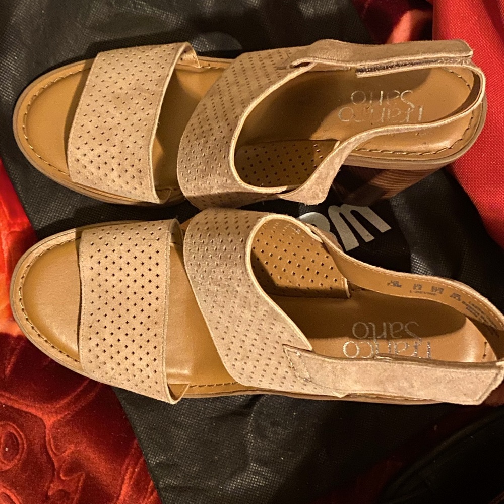 Brand New Franco Sarato, Never warn . Leather upper